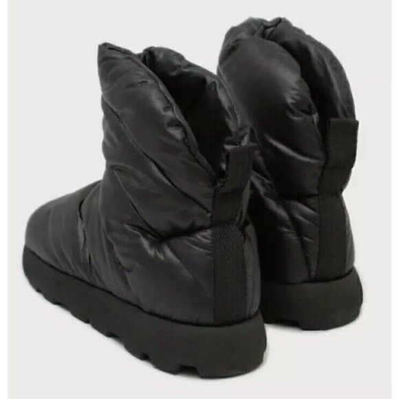 Piumestudio Luna Black Pillow Boot Womens 37 Evereve Ankle Bootie Vegan New 6 - Picture 3 of 5